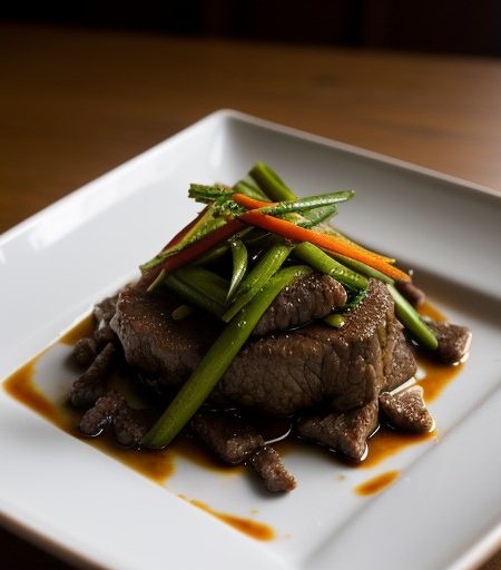 Szechuan Chowed Beef and Vegetables recipe image