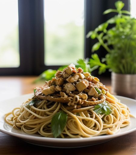 Szechuan Pasta Chicken Salad recipe image