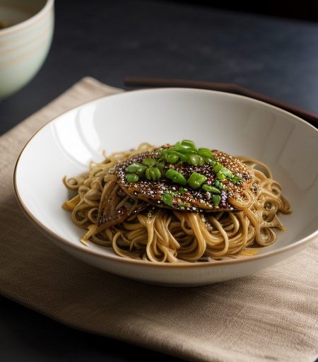 Szechwan Noodles With Green Onions recipe image