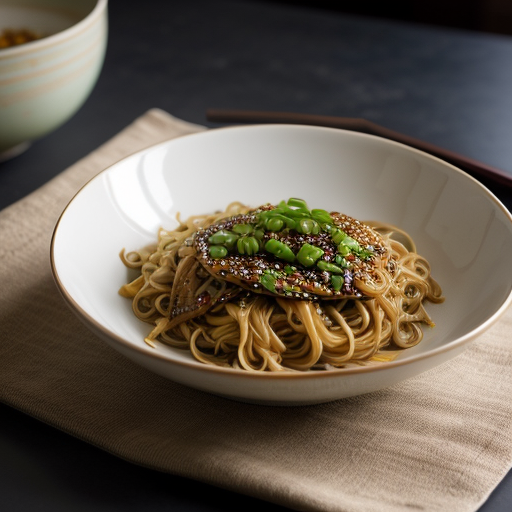 Szechwan Noodles With Green Onions recipe image