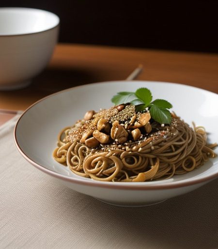 Szechwan Peanut Noodles recipe image