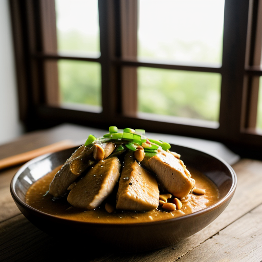 Szechwan White Cut Chicken With Spicy Peanut Sauce recipe image