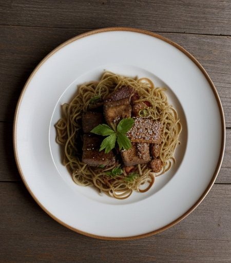 Szechwanese Pork With Vermicelli (Ants Climbing a Tree recipe image