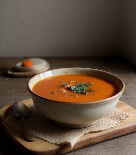 TOMATO AND ORANGE SOUP (Marguerite Patten recipe image