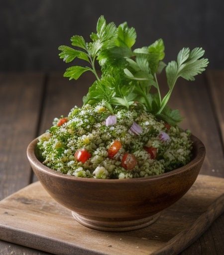 Tabouleh (Burghul and Parsley Salad recipe image