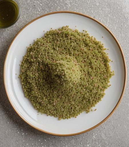 Tabouli Mixture. Place on a Bed of Lettuce and Serve. recipe image