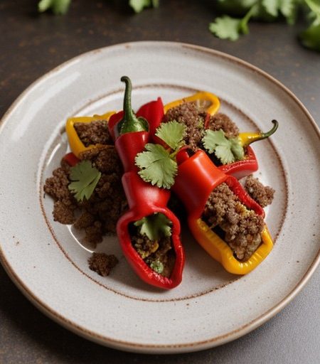 Taco-Filled Peppers recipe image
