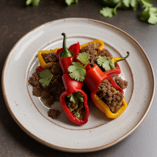 Taco-Filled Peppers recipe image