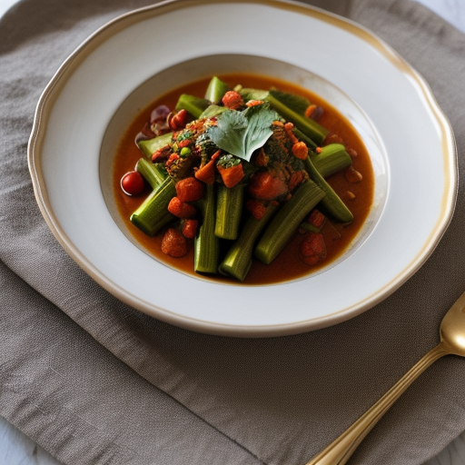Tagine of Okra & Tomatoes recipe image