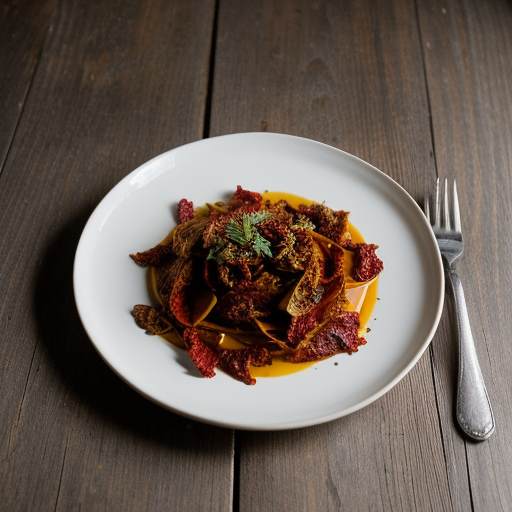 Tagliarini With Marinated Dried Tomatoes recipe image