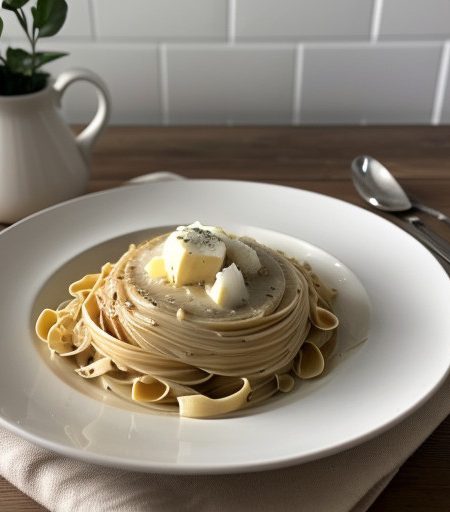 Tagliatelle Alfredo recipe image