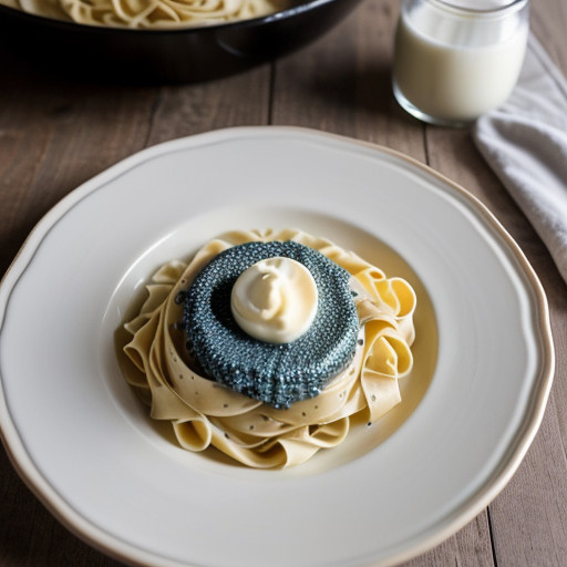 Tagliatelle With Caviar & Cream*** recipe image