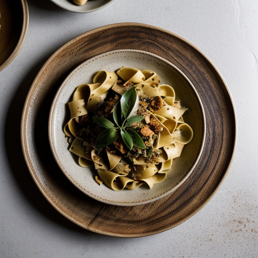 Tagliatelle With Mange-Tout recipe image