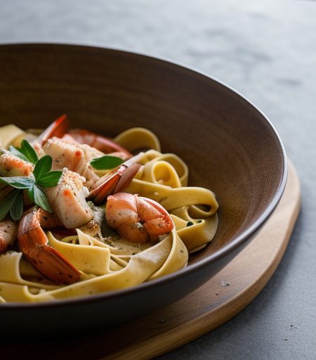 Tagliatelle With Red Seafood Sauce - Country recipe image