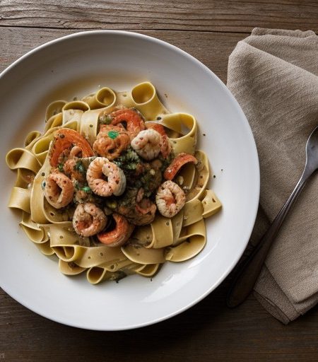 Tagliatelle With Red Seafood Sauce - Country Living recipe image