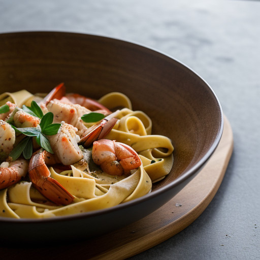 Tagliatelle With Red Seafood Sauce - Country recipe image
