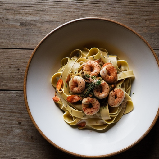Tagliatelle With Red Seafood Sauce recipe image