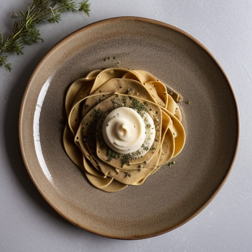 Tagliatelles À La Crème De Poireaux recipe image