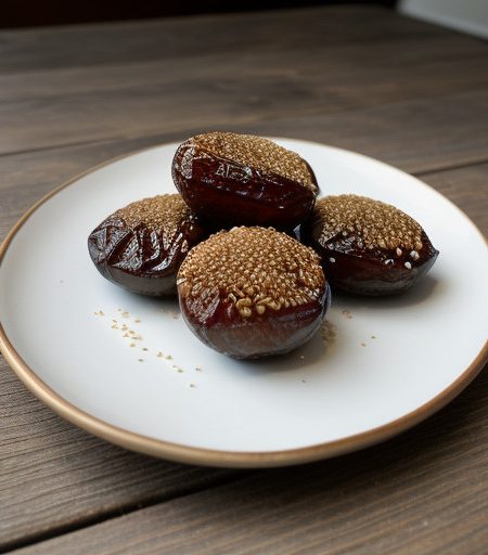 Tamer Bi Sumsum - Dates With Sesame Seeds recipe image