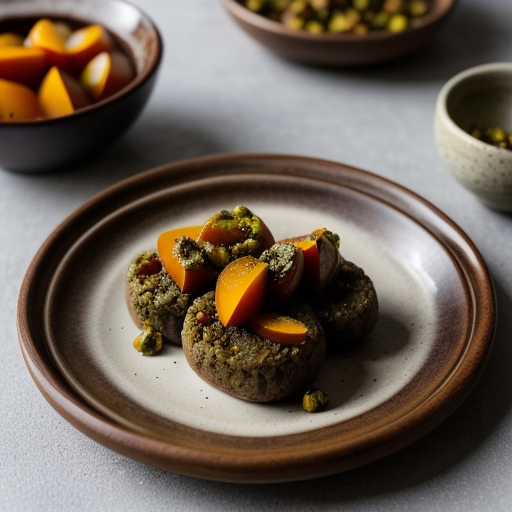 Tamr Bil Mush Mush (Dates W/Apricot Pistachio recipe image