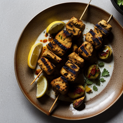 Tandoori Chicken Kebabs With Cauliflower & Re recipe image