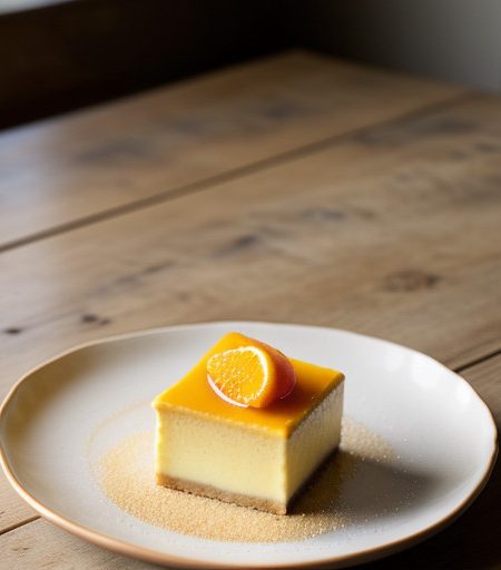 Tangerine Sponge Custard recipe image