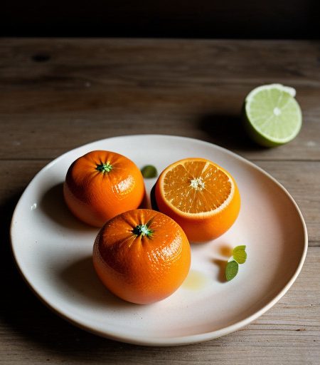 Tangerines With Honey-Lime Syrup recipe image