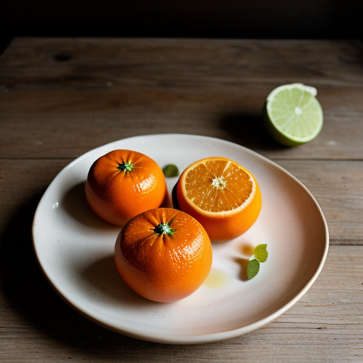 Tangerines With Honey-Lime Syrup recipe image