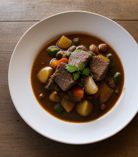 Tangy Beef and Vegetable Stew recipe image