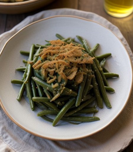 Tangy Green Bean Casserole recipe image