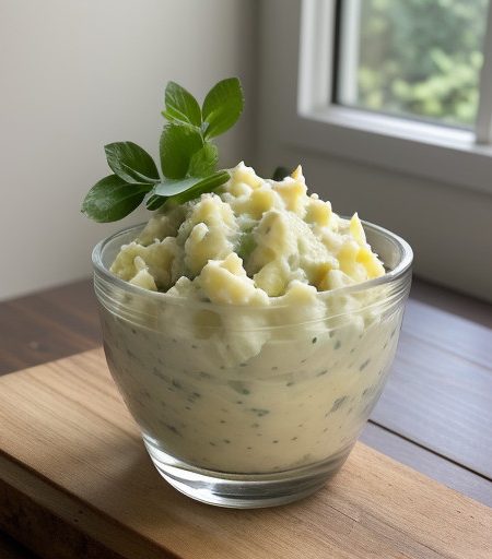 Tangy Mashed Potato Salad recipe image