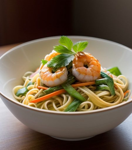 Tangy Shrimp Noodle Salad recipe image