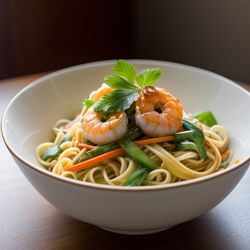Tangy Shrimp Noodle Salad recipe image