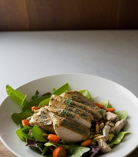 Tangy Warm Chicken Salad recipe image