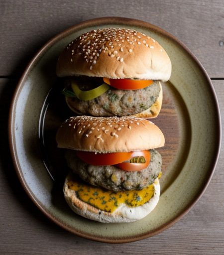 Tarragon-Mustard Burgers recipe image