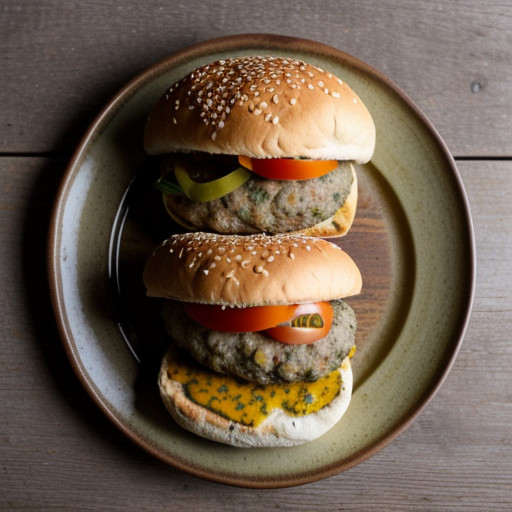 Tarragon-Mustard Burgers recipe image