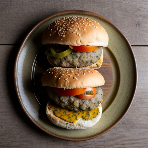 Tarragon-Mustard Burgers recipe image