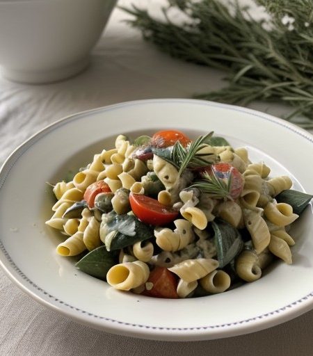 Tarragon Pasta Salad recipe image
