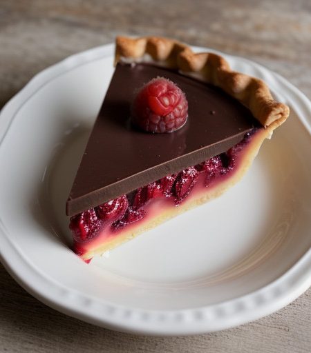 Tarte Aux Framboises Et Ganache Au Chocolat Blanc recipe image