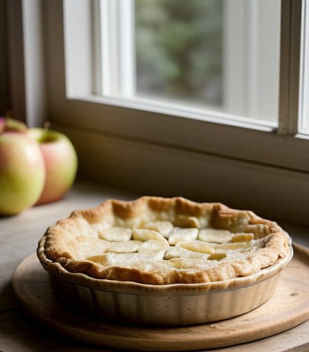 Tarte Aux Pommes Normande recipe image
