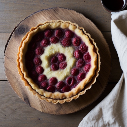 Tarten Riwbob (Rhubarb Tart Welsh recipe image
