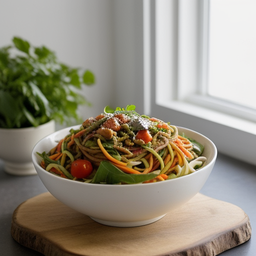 Tasty Veggie Spirelli Salad recipe image