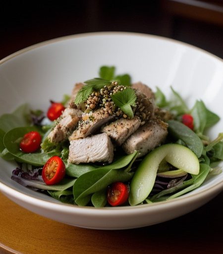 Tea-Smoked Chicken Salad recipe image