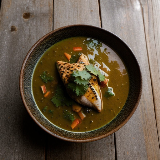 Tequila Chicken With Tomatillo Sauce recipe image