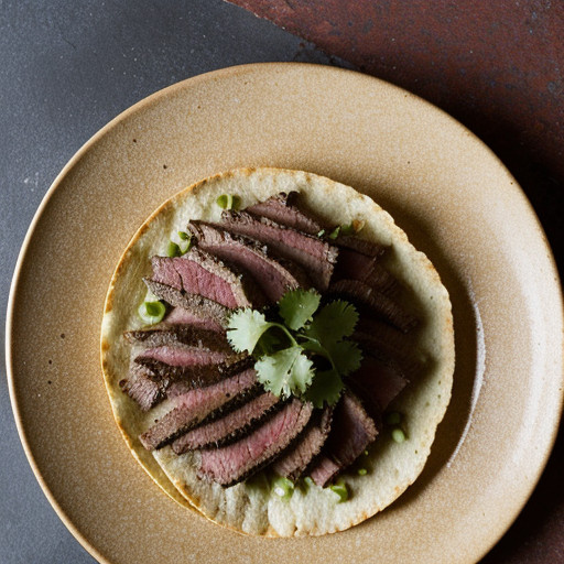 Tequila Flank Steak Tostadas recipe image