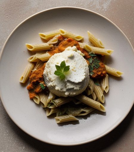 Tequila Sunrise Pasta Quattro Fromaggio recipe image
