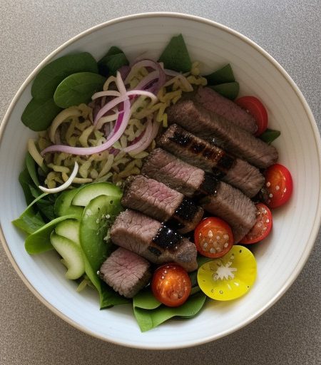 Teriyaki Steak Salad recipe image