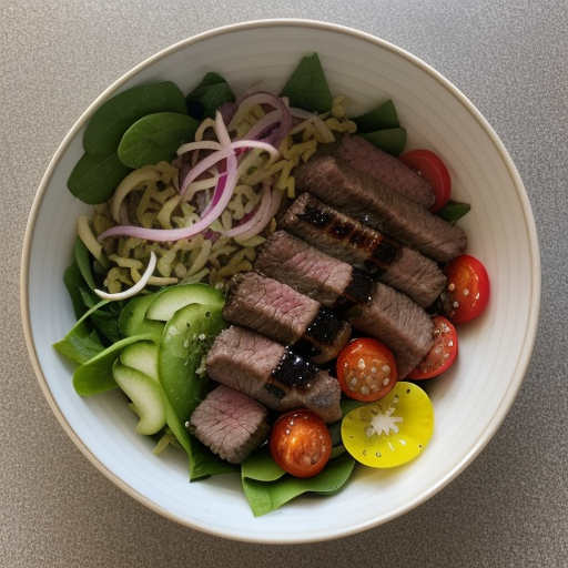 Teriyaki Steak Salad recipe image