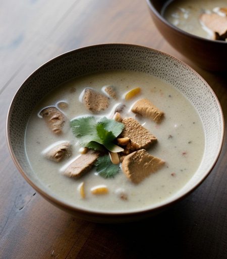 Thai Chicken & Coconut Milk Soup (Tom Ka Ga recipe image