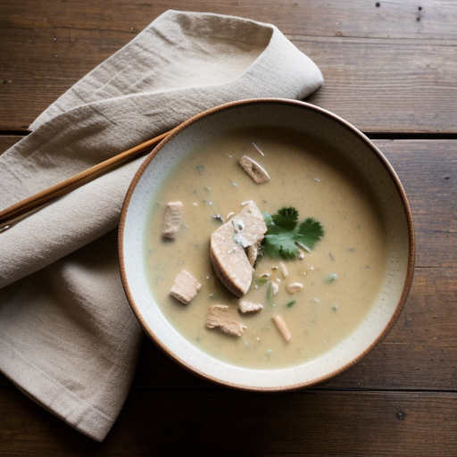 Thai Chicken & Coconut Milk Soup (Tom Ka Ga recipe image